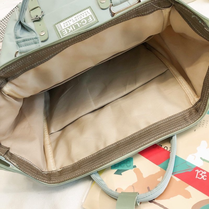 Kylethomasw Backpacks for School Teenagers Girls Cute Ring Bag Designer Travel Laptop Backpack Women Notebook Back Pack Patchwork Bagpack