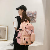 Kylethomasw  Waterproof Oxford Women Backpack Fashion Unisex Net Pocket School Bags For Teenage Bagpack Large Capacity Travel Backpack