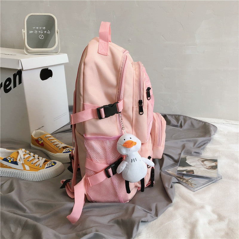 Kylethomasw  Waterproof Oxford Women Backpack Fashion Unisex Net Pocket School Bags For Teenage Bagpack Large Capacity Travel Backpack