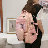 Kylethomasw  Waterproof Oxford Women Backpack Fashion Unisex Net Pocket School Bags For Teenage Bagpack Large Capacity Travel Backpack