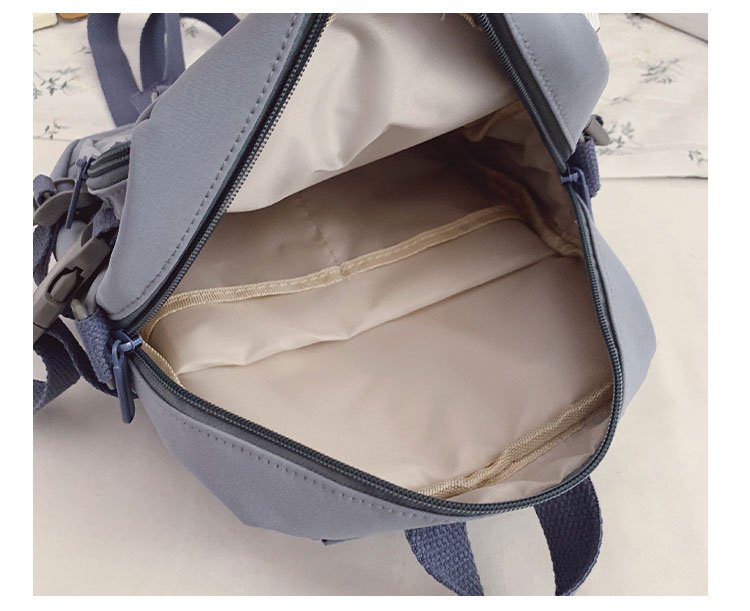 Kylethomasw korean style small mini backpack for women school small bag mochila Multi pocket Girl Ring Buckle portable bear women's backpack