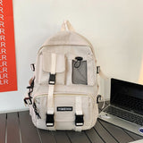 Kylethomasw New fashion simple men's and women's backpacks, students' wild schoolbags, multi-functional men's and women's backpacks