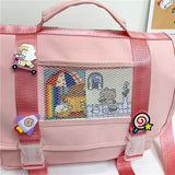 Japanese Fashion Ladies Backpack Double Waterproof Kawaii Women School Bags for Teenager Girls Shoulder Backpacks Cute Bagpack