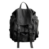 Nylon Insert Buckle Travel Backpack for Young Women Fashion Lady Backpack College Schoolbag Simple Dural Use Leisure Backpack