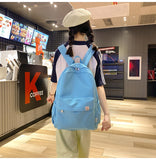 New Waterproof Nylon Women Backpack Female Travel Bag Backpacks Schoolbag for Teenage Girls Solid Color Bookbag Mochila Bookbag