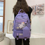 Kylethomasw  Waterproof Oxford Women Backpack Fashion Unisex Net Pocket School Bags For Teenage Bagpack Large Capacity Travel Backpack