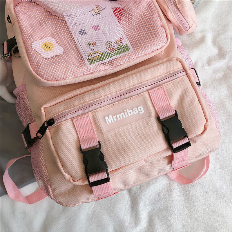 Kylethomasw  Waterproof Oxford Women Backpack Fashion Unisex Net Pocket School Bags For Teenage Bagpack Large Capacity Travel Backpack