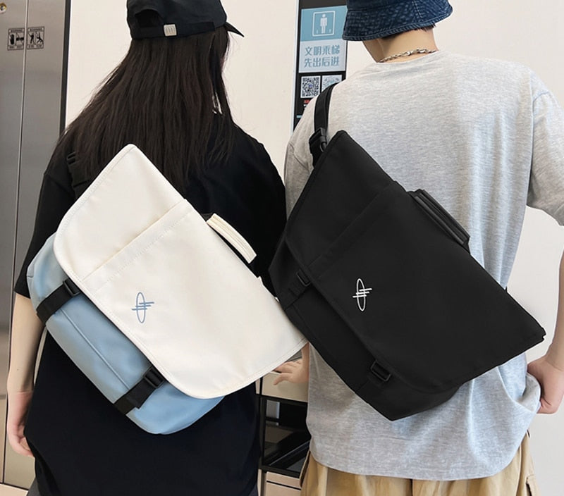 Panelled Women Bags 2022 Japanese Cute Girls Crossbody Bag Large Capacity Student Shoulder Bag Luxury Ladies Men Book Bags New