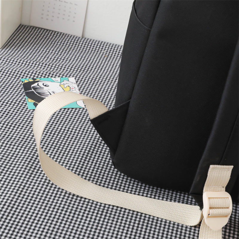 Kylethomasw 4 Pcs Women's Backpack Cartoon Print Cute Student School Bag For Teenage Girls Boys Waterproof Travel Rucksack Mochila 2022 New