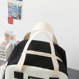 Kylethomasw 4 Pcs Women's Backpack Cartoon Print Cute Student School Bag For Teenage Girls Boys Waterproof Travel Rucksack Mochila 2022 New