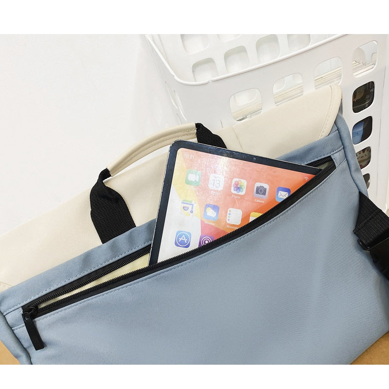 Panelled Women Bags 2022 Japanese Cute Girls Crossbody Bag Large Capacity Student Shoulder Bag Luxury Ladies Men Book Bags New