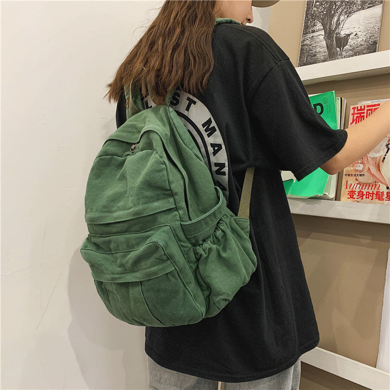 Kylethomasw Soft Canvas Woman School Backpack Man College Student Travel Rucksack A4 Book Schoolbag For Teenage Girl Boy New Mochila