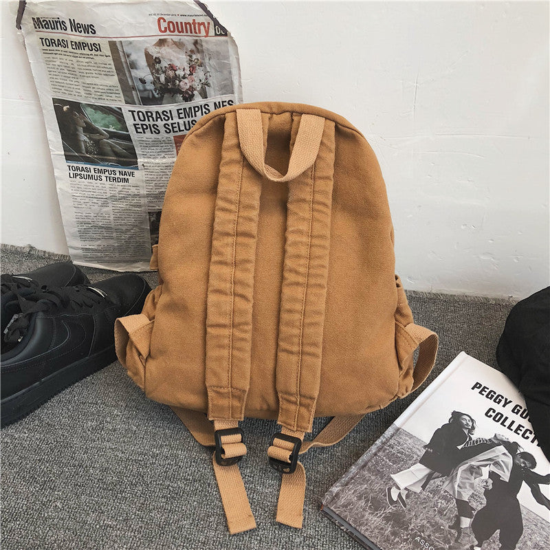 Kylethomasw Soft Canvas Woman School Backpack Man College Student Travel Rucksack A4 Book Schoolbag For Teenage Girl Boy New Mochila