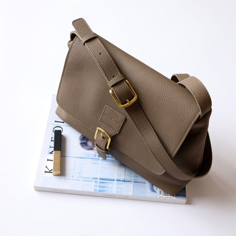 Kylethomasw Genuine Cow Leather Women Shoulder Bags Fashion Female Frosted Handbags New High Quality Crossbody Bags For Ladies Bolsas