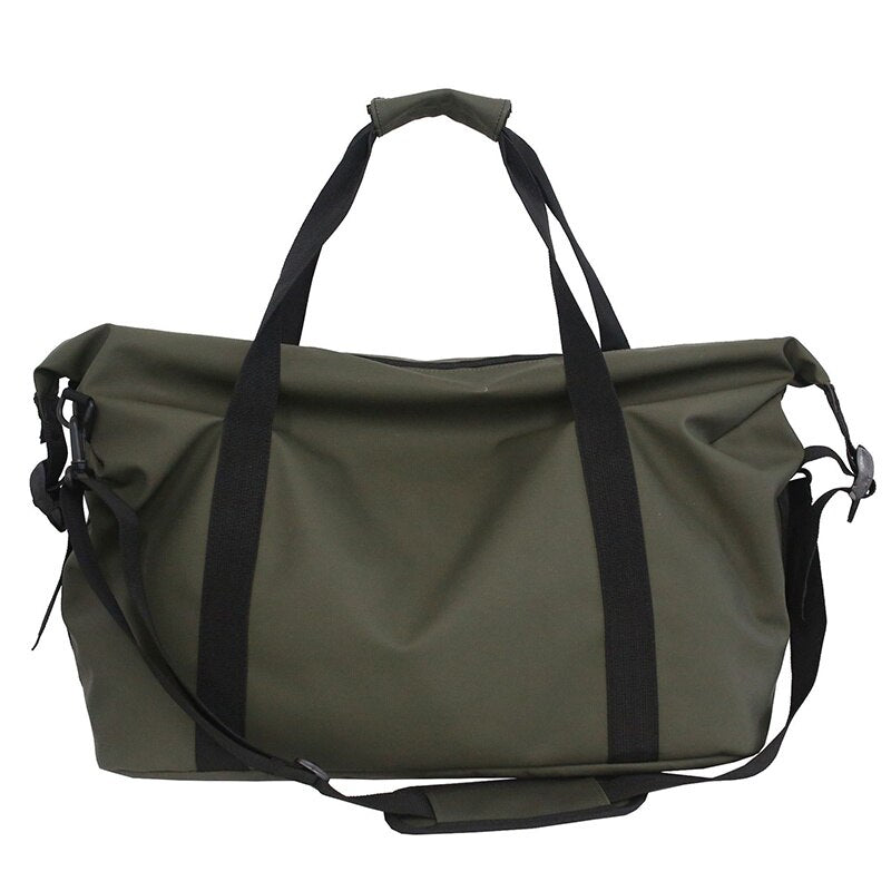 Kylethomasw Fitness Travel Tote Fashionable Travel Bags Men Simple Black Sports Women's Shoulder Luggage Bag Large-Capacity Handbag