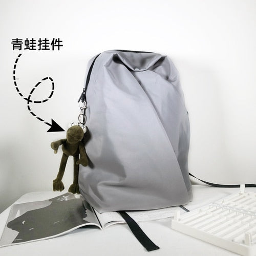Kylethomasw Fashion irregular men's backpack Simple Unisex Student school bag Women large capacity travel backpack Laptop Bags mochilas NEW