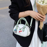 Small PU Leather Handbags For Women 2022 Designer Luxury Shoulder Crossbody Bags Female Short Handle Tote Purses