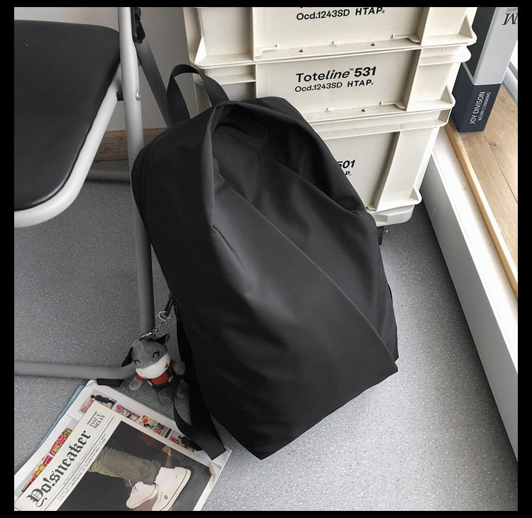 Kylethomasw Fashion irregular men's backpack Simple Unisex Student school bag Women large capacity travel backpack Laptop Bags mochilas NEW