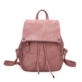 Tilorraine 2022 College women backpack leather soft travel bag fashion ladies backpacks shoulder bag  student school bag