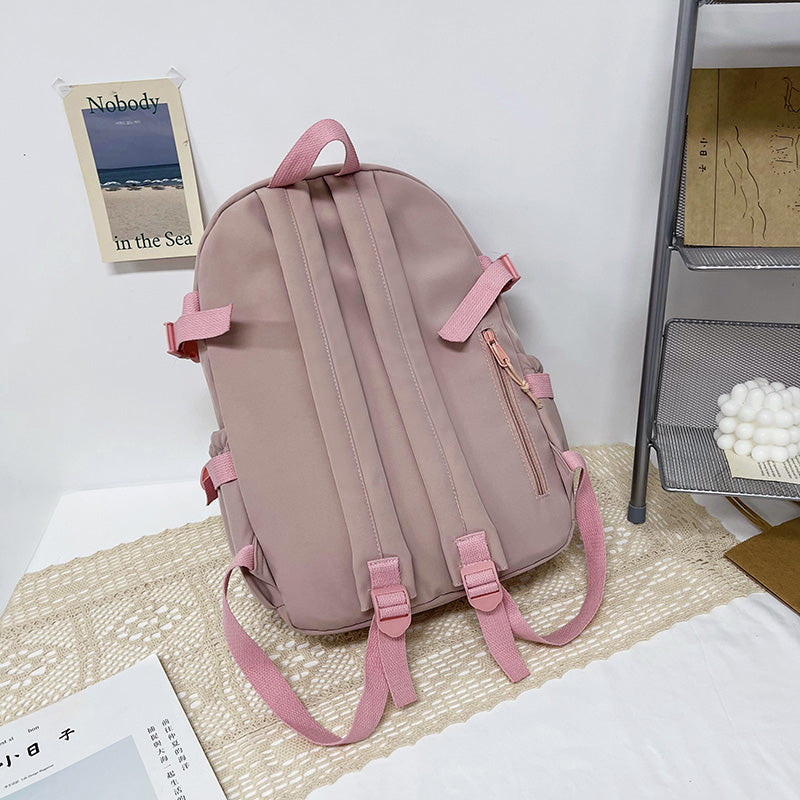 Kylethomasw Cute Women Backpacks Waterproof Multi-Pocket Nylon School Backpack for Student Female Girls Kawaii Laptop Book Pack Mochilas