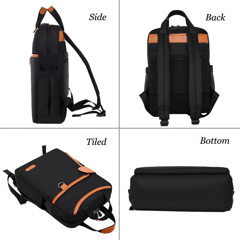 Oxford Women School Backpacks Waterproof Ladies SchoolBag Multifunction Female Business Backpack Teenage Student Laptop Backpack