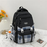 Kylethomasw Lattice College Kawaii Backpack Girl Cute Travel Backpack Trendy Cool Women School Bag Fashion Female Laptop Student Kids Bags