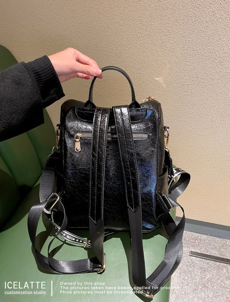New Large Capacity Women Laptop Backpacks Leather Female School Bags Black Young Girl Bags High Quality Backpack for Ladies Bags