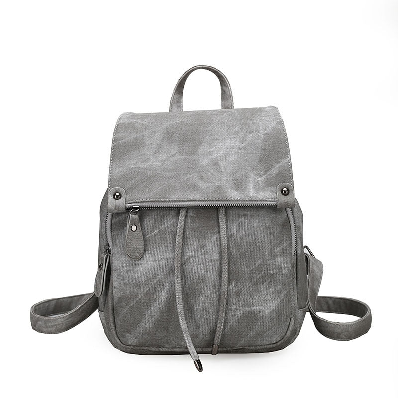 Tilorraine 2022 College women backpack leather soft travel bag fashion ladies backpacks shoulder bag  student school bag