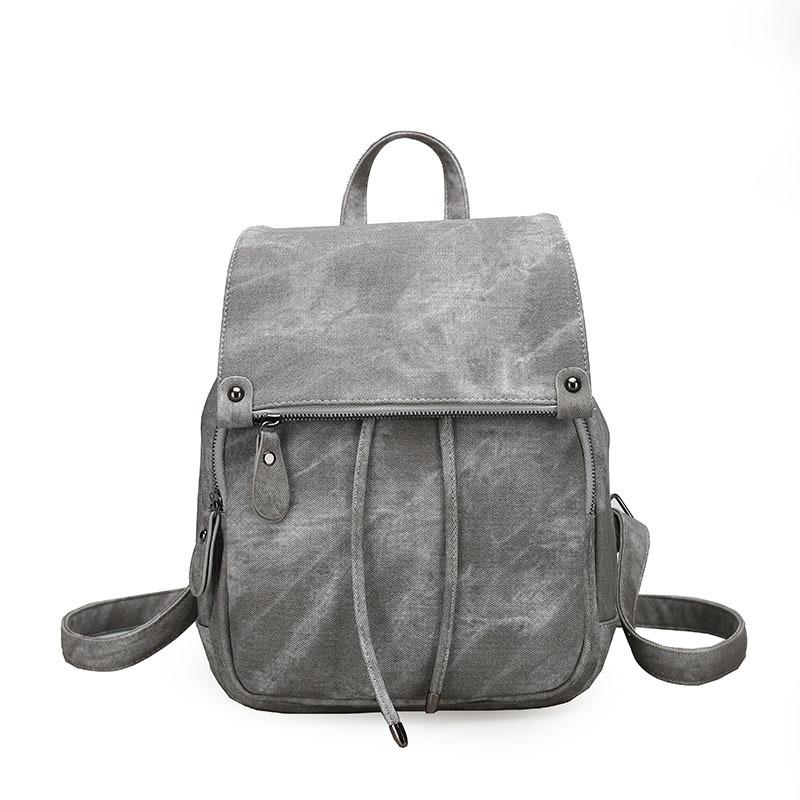 Tilorraine 2022 College women backpack leather soft travel bag fashion ladies backpacks shoulder bag  student school bag