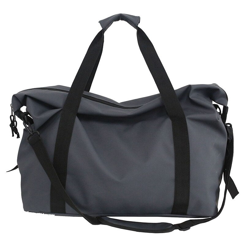 Kylethomasw Fitness Travel Tote Fashionable Travel Bags Men Simple Black Sports Women's Shoulder Luggage Bag Large-Capacity Handbag