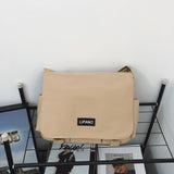 Kylethomasw Korean Fashion Casual Nylon Bag Women&Men Unisex Shoulder Bag Collage Student Crossbody Bags School Book Bag Messenger Bag Bolso