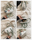 Small PU Leather Handbags For Women 2022 Designer Luxury Shoulder Crossbody Bags Female Short Handle Tote Purses