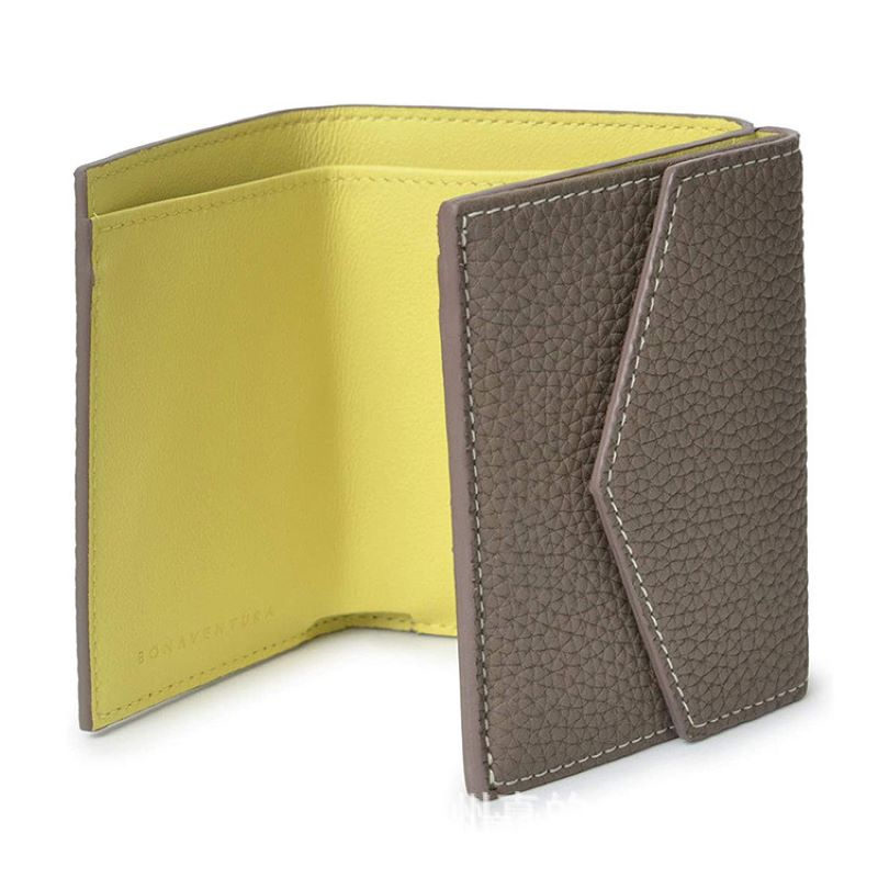 WR Short Three Fold Leather Wallet 2022 New Fashion Women's Cowhide Cabinet Color Contrast Multi Card Pocket Wallet
