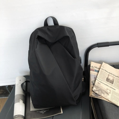 Kylethomasw Fashion irregular men's backpack Simple Unisex Student school bag Women large capacity travel backpack Laptop Bags mochilas NEW