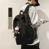 Kylethomasw Fashion irregular men's backpack Simple Unisex Student school bag Women large capacity travel backpack Laptop Bags mochilas NEW