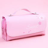 Decompression pencil case Portable cute pencil bag Cartoon school stationery bag Student pen case Unzip children pen bag prize