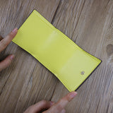 WR Short Three Fold Leather Wallet 2022 New Fashion Women's Cowhide Cabinet Color Contrast Multi Card Pocket Wallet