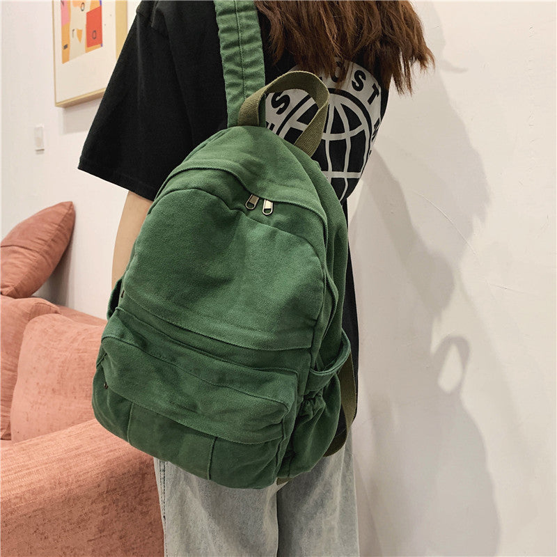 Kylethomasw Soft Canvas Woman School Backpack Man College Student Travel Rucksack A4 Book Schoolbag For Teenage Girl Boy New Mochila