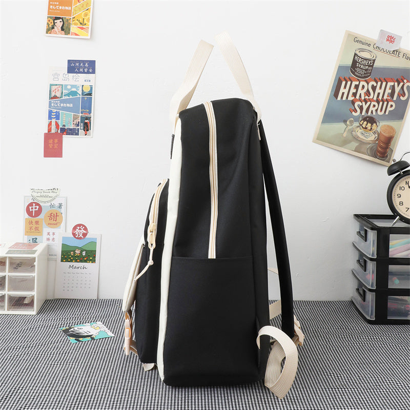 Kylethomasw 4 Pcs Women's Backpack Cartoon Print Cute Student School Bag For Teenage Girls Boys Waterproof Travel Rucksack Mochila 2022 New