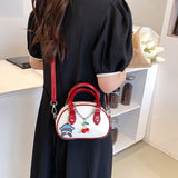 Small PU Leather Handbags For Women 2022 Designer Luxury Shoulder Crossbody Bags Female Short Handle Tote Purses