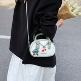 Small PU Leather Handbags For Women 2022 Designer Luxury Shoulder Crossbody Bags Female Short Handle Tote Purses