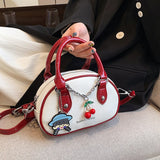 Small PU Leather Handbags For Women 2022 Designer Luxury Shoulder Crossbody Bags Female Short Handle Tote Purses