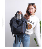 Fashion Nylon Waterproof Backpack Women Large Capacity Schoolbags Casual Solid Color Travel Laptop Backpack Teen Girls Bookbags