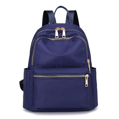 Kylethomasw Black Women Backpack 2019 Nylon Travel Shoulder Bag Soft School Bag For Teenage Girls Solid Color Red Bag Pack Purse