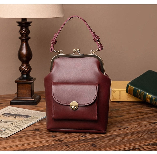 NIGEDU women shoulder bags Korean style Metal Buckle clip Ladies Handbags PU Leather lady Sling bag female Crossbody Bag purses