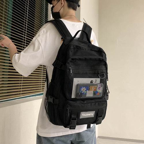 High-capacity Tooling Ins Women's Backpack for Girls Boys Cute High School Bags for Teens New Waterproof Women Backpacks Mochila