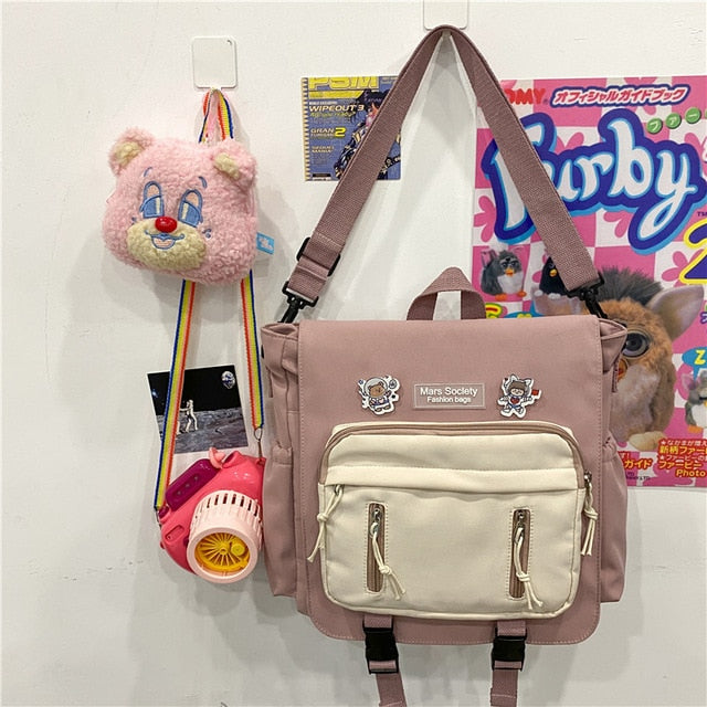 DCIMOR New Lovely Multifunctional Backpack Teenage Girl Portable Travel Bag Female Small Schoolbag Insert Buckle Women Backpacks