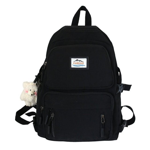 Kylethomasw  Female School Student Book Bag Travel Girls Rucksack Korean Fashion Women Waterproof Backpack For Teenager Mochila