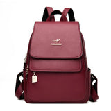 2021 New Designer Backpack Women High Quality Pu Leather Backpack Large Capacity School Bags for Girls Large Travel Backpack