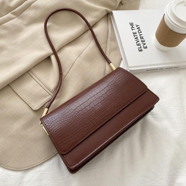 Animal Prints Baguette Bags for Women 2021 New Luxury Handbags Designer Shoulder Bag Fashion PU Leather Female Underarm Bag